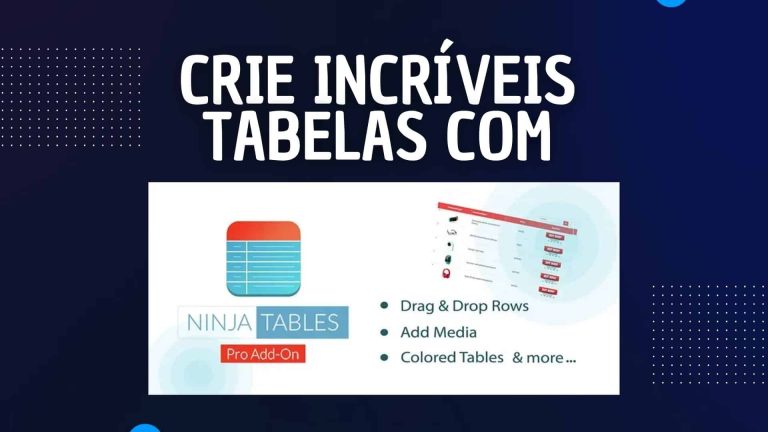 Crie tabelas para blogs com